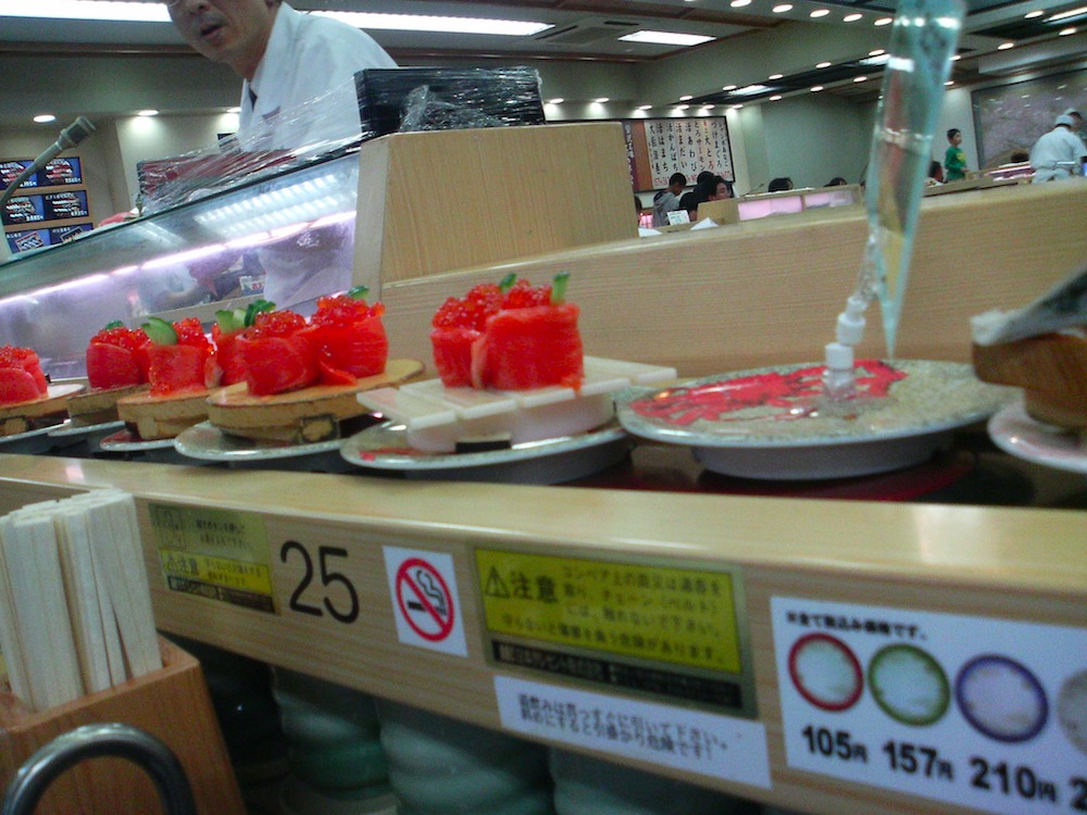 Here comes the sushi