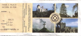 ticket - nacional da pena - sintra