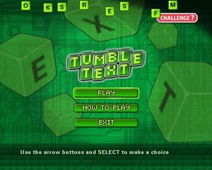 Screenshots of Tumble Text